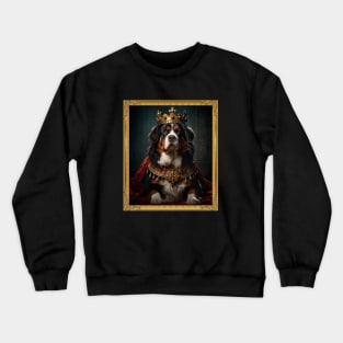 Stalwart Bernese Mountain Dog - Medieval Swiss King (Framed) Crewneck Sweatshirt